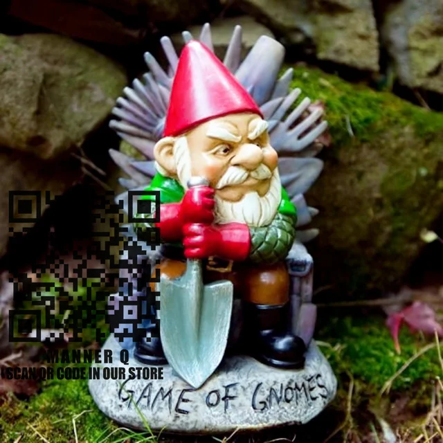 Gnomes Játék Kerti Szobor Vicces Egy Lapátgomb -Szobor Gyanta Törpe Figurák Díszek Otthon Szabadtéri Dekoráció - Image 4