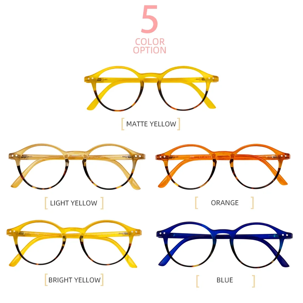 Meeshow Brand Reading Glasses Retro Transparent Fashion blue light blocking glasses Europe Style Men Women presbyopia Anti 1816 4