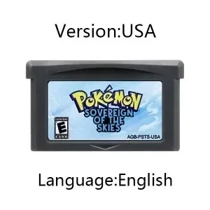 Pokemon Series GBA Game Cartridge 32 Bit Video Game Console