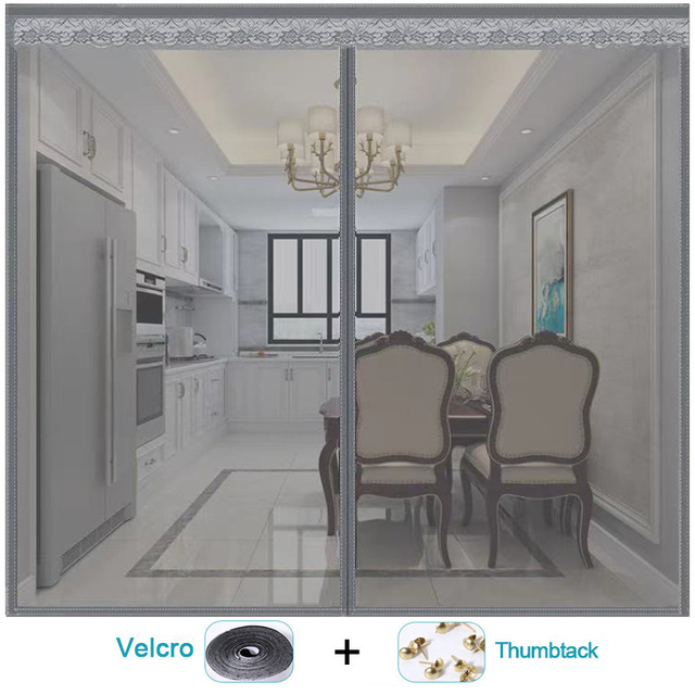 Mosquito Net Summer Anti Bug Fly Door Curtains Mesh Auto Closing Door Screen Kitchen Anti Bug Fly Door Screen