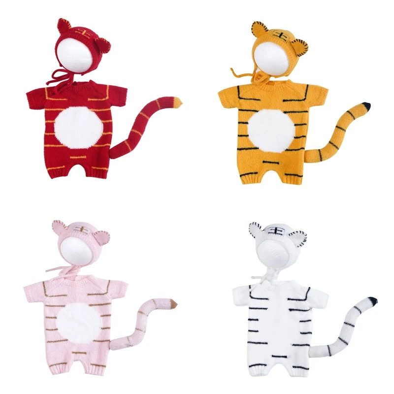 

Newborn Photography Props Baby Costume Baby Boy Photoshoot Outfit Crochet Newborn Girl Clothes Photo K1KC