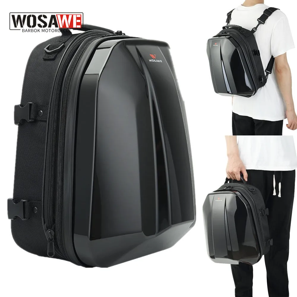 

WOSAWE 18-24L MTB Waterproof Motorcycle Tank Bag Motorbike Riding Full Helmets Storage Luggage Motocross Tail Bag Backpack