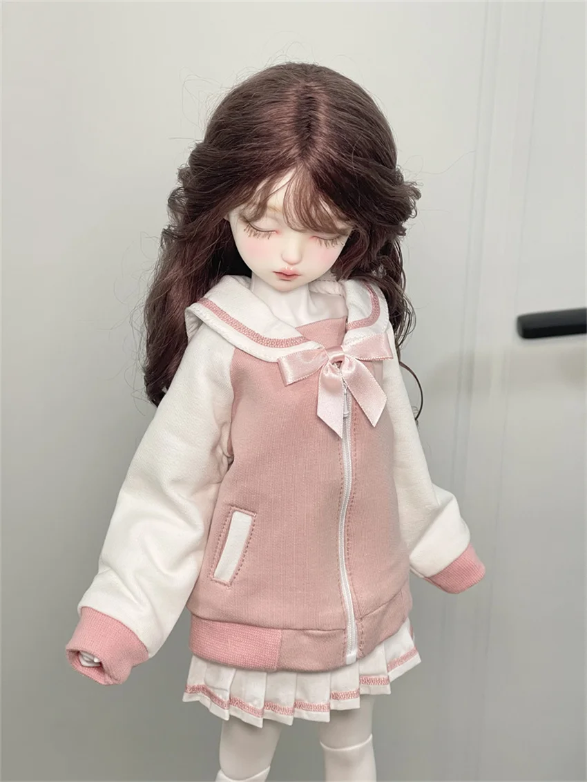 BJD/SD Doll Clothes 1/3 1/4 1/6 Girls Collar Sailor Sets Black Yellow Coats Dress Skirt Multi-color Doll Accessories (No Dolls)
