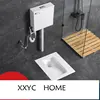 `Y Ultra-Thin Toilet Left Row Right Row Rear Row Wall Drainage 19 Squat Toilet With Urinal Potty Chair 4