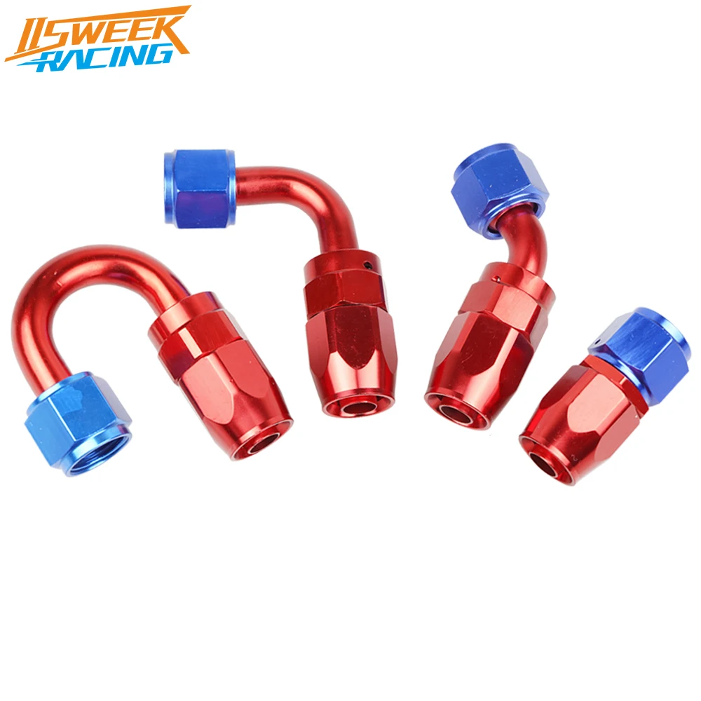 Universal An4/6/8/10/12 Swivel Hose End Fitting Oil Fuel Hose Reusable