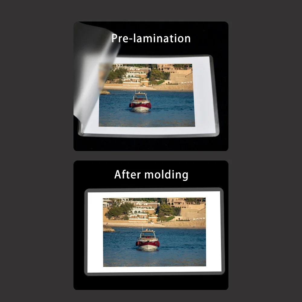 100 قطعة فيلم الترقق الحراري PET للصور/الملفات/الب...