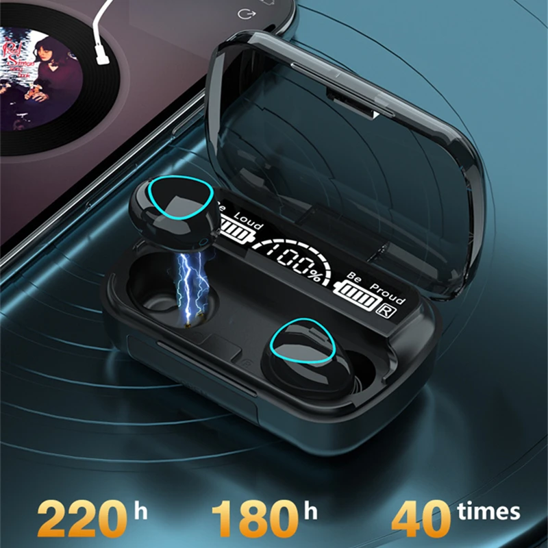 M10 TWS Wireless Earphones Bluetooth Headphones Stereo Touch