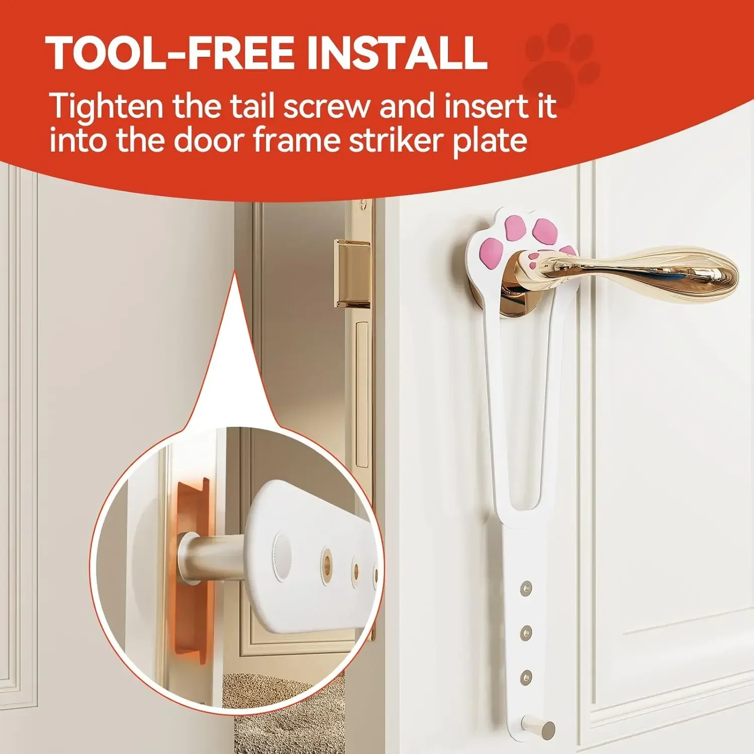 Cat Door Holder Latch Adjustable Dog Door Stopper Elastic Gate Lock Flex Latch Strap Keep Dog Out From Entering Pet Gate Supply Cat Door Holder Latch Adjustable Dog Door Stopper Elastic Gate Lock Flex Latch Strap Keep Dog Out From Entering Pet Gate Supply