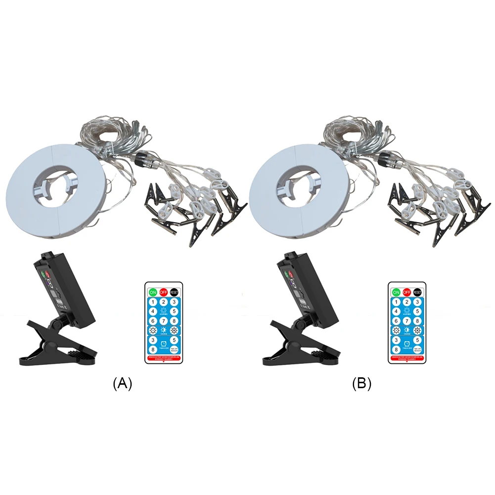 무선 파라솔 스트링 라이트, IP65 방수 비치 텐트 캠핑 램프, USB 충전식 LED 스트링 라이트, 캠핑 정원 파티용