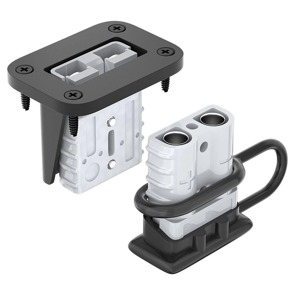 

2pcs 50A Battery Cable Connector With Bracket For Boat Winch Car Trolling Motor Battery Cable Connector Quick Disconnect Battery