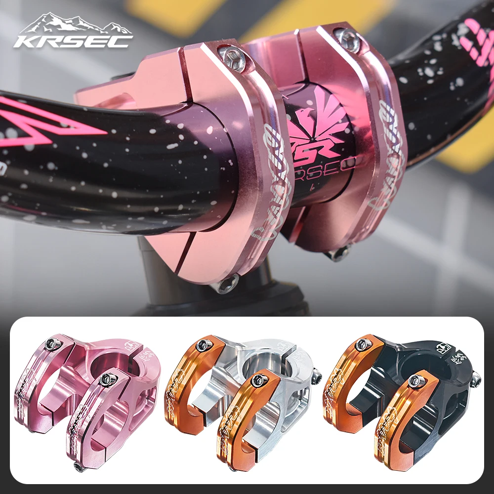 KRSEC Short Bicycle Stem CNC Handlebar Ultralight MTB