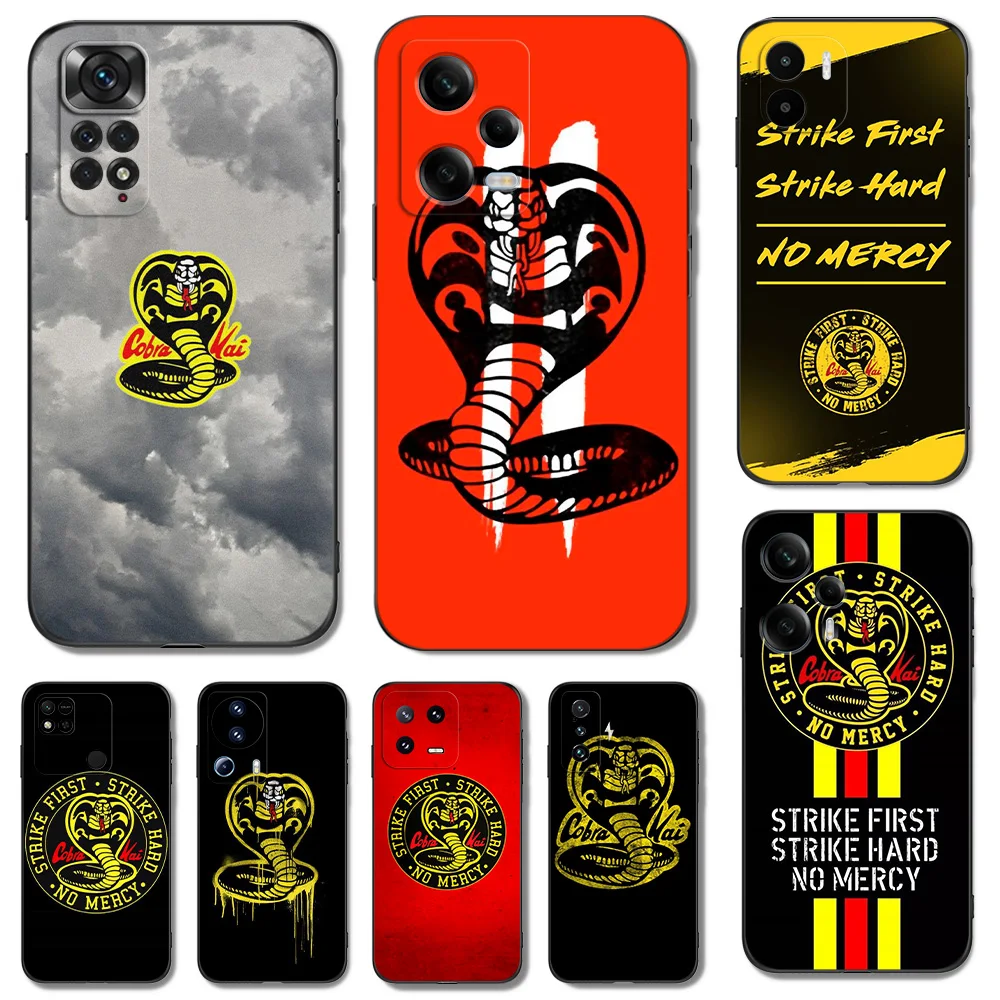 Custodia In Tpu Nero Per Xiaomi Poco F5 Pro M4 5G M5 M5S 4G Redmi A1 Plus Cover Per Telefono Cobra Kai