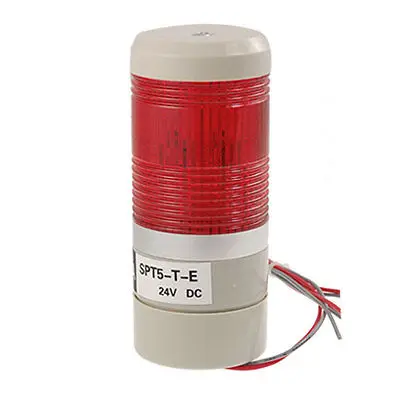 

DC 24V Red LED Light Industrial Signal Tower Warn Alarm Lamp w Stand