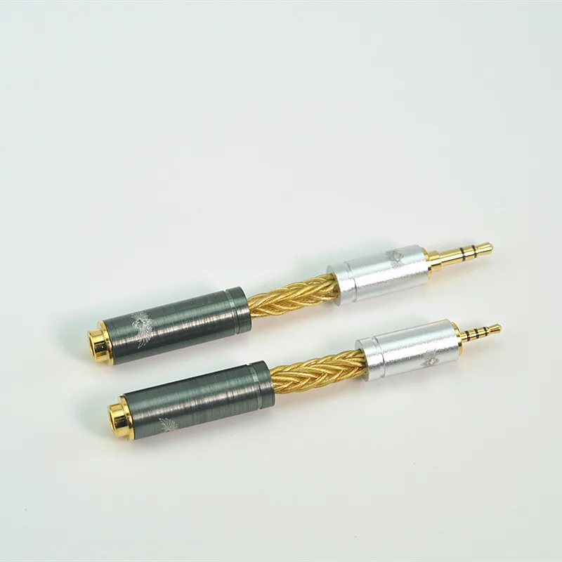 

12 strand single crystal copper gold-plated 4.4 to 3.5 4.4mm to 2.5mm headphone plug conversion cable player cable