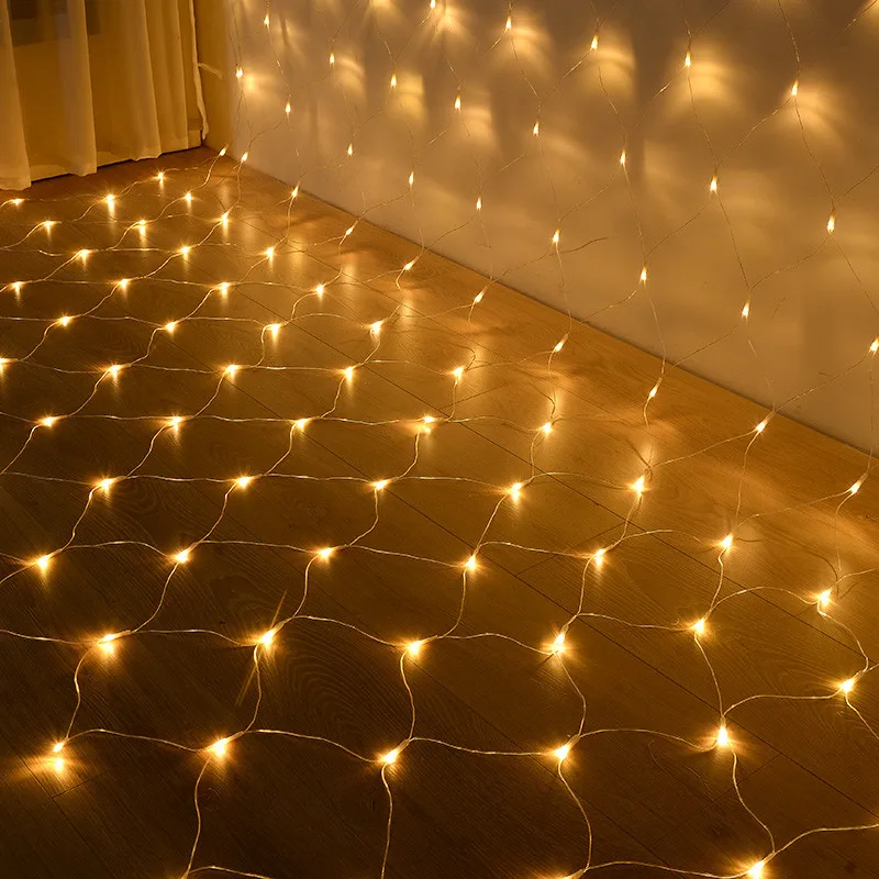 

LED Icicle Net String Light Christmas Fairy Lights Garland Outdoor Home for Wedding/Party/Curtain/Garden Decoration 6x4/3x3/2x2m