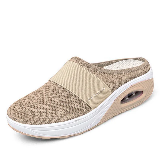 Women Shoes Casual Increase Cushion Shoes Women Non-Slip Platform Sneakers for Women Breathable Mesh Outdoor Walking Slippers 4