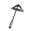 Horticultural weeding and loosening soil with curved hollow hoe 2