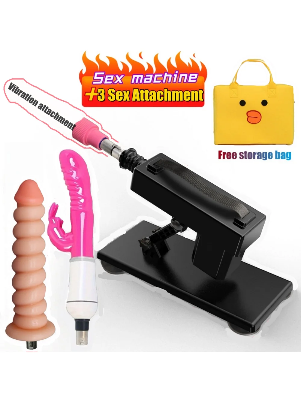 Automatic Sex Machine for Adults - Strong Thrusting, Quiet Operation, Hands-Free with Suction Cup. Ideal for Men, Women & Coupl
