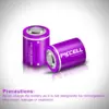 PKCELL 80PCS 3.6V 1/2AA 1200mAh Lithium Thionyl Chloride (Li-SOCL2) Battery for Water Meter 4