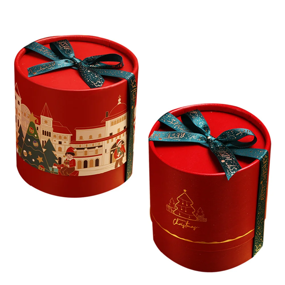Description Picture 4 of itemRound Portable Flowers Boxes Holding Lid Hug Bucket Baskets Christmas For Decoration Favors Wedding Cardboard Gift Packaging Box