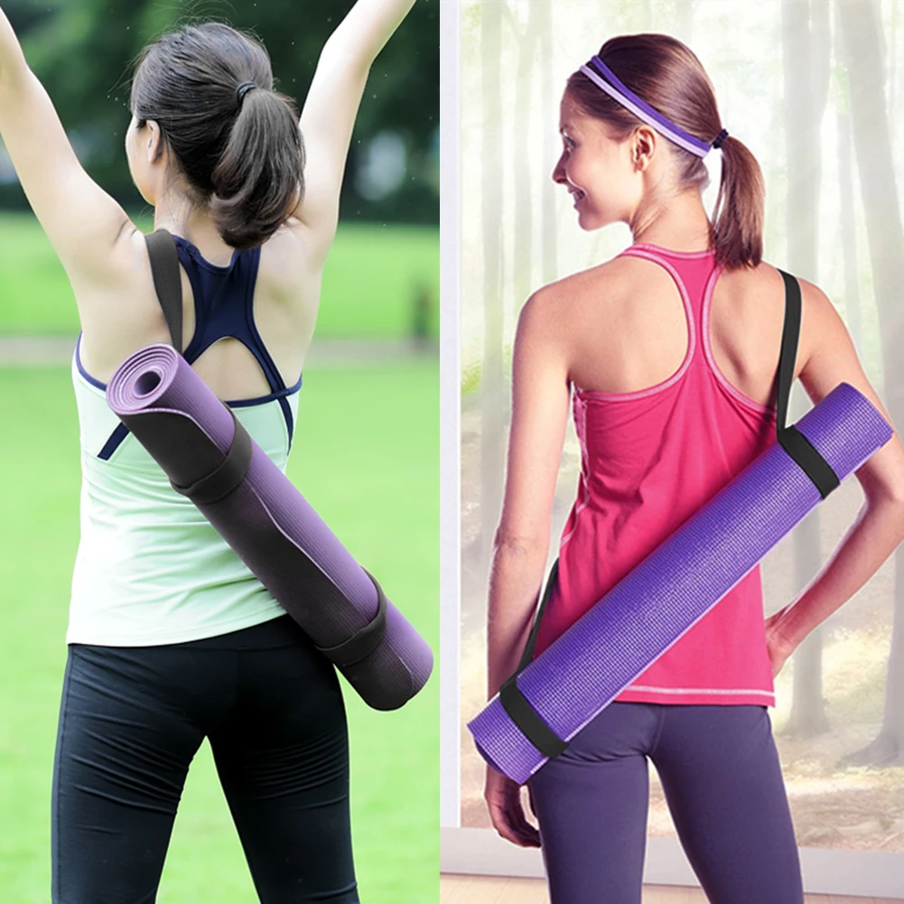 Description Picture 4 of itemPortable Yoga Mat Strap Belts Exercise Stretch Yoga Mat Sling Carrier Adjustable Shoulder Straps For Home Gym Elastic Yoga Belts
