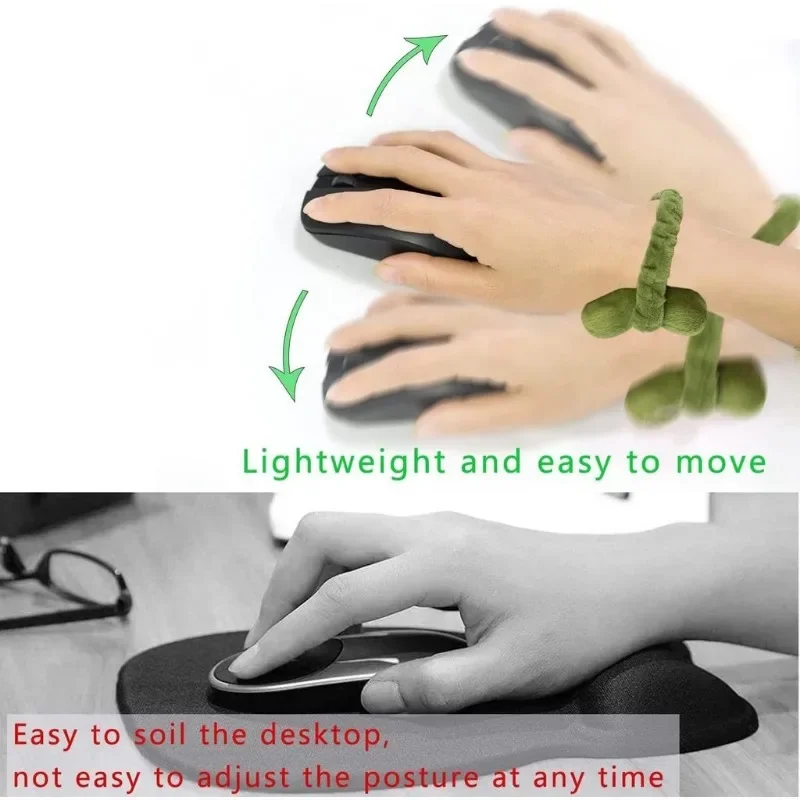 Mini Office Worker Multi-purpose Wrist Pad Mouse Wrist Guards Soft Freely Moveable Hand Protect Pillow
