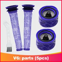 

Filter Pre & Post-Motor HEPA Filter Kit suitable for Dyson V6 DC59 Vacuum Cleaner Parts part DY-96674101 & DY-96566101 replacem