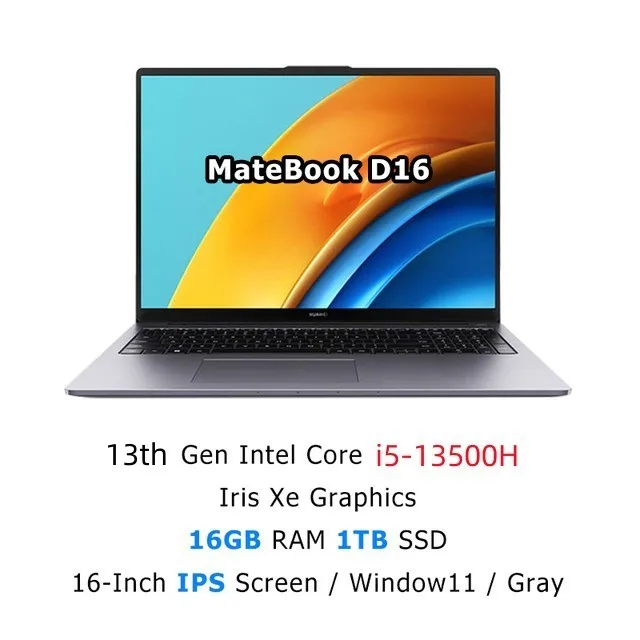 2023 HUAWEI MateBook D 16 16-inch Laptop i7-13700H/i9-13900H 16GB