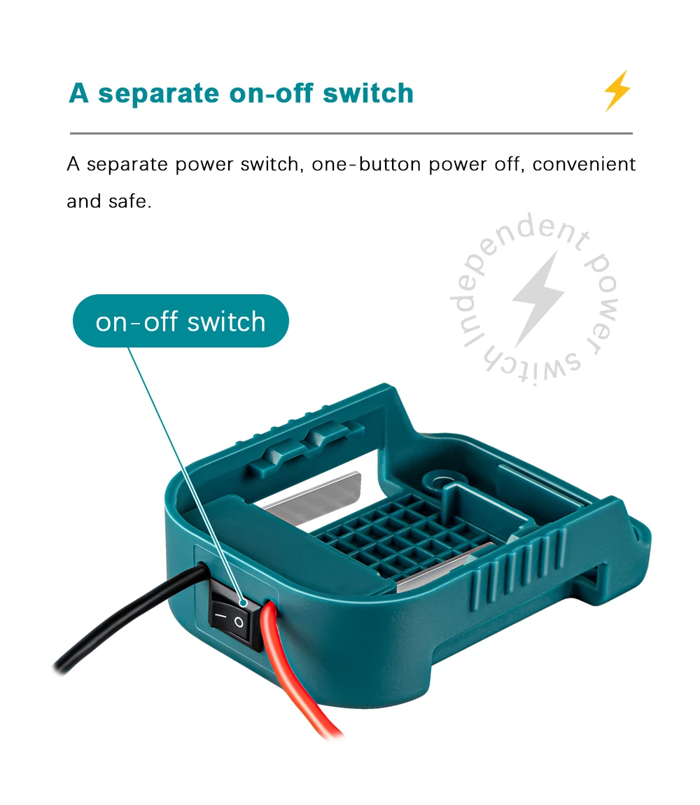 External Battery Adapter Converter for MT Makita 14V/18V Battery DIY Power Tool