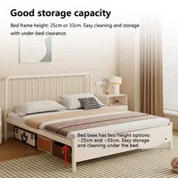 Минималистичный металлический каркас кровати, регулируемый по высоте каркас, основание кровати для спальни, основание матраса 1,2/1,5/1,8 м для внутреннего современного поддона для матраса — изображение 5