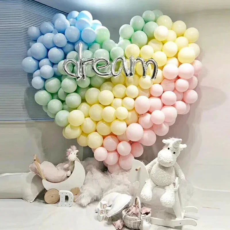 

20/30/50pcs 5inch Matte Latex Balloons Rose Gold Metal Balons New Retro Pink Wedding Birthday Party Decorations Balloon Chain