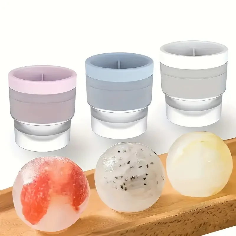 Ice mold Silicone Ice Ball Mold Round Ice Bucket Summer Homemade DIY Refrigerator Freezer Maker Creative Small Cube Mold Bar Tool