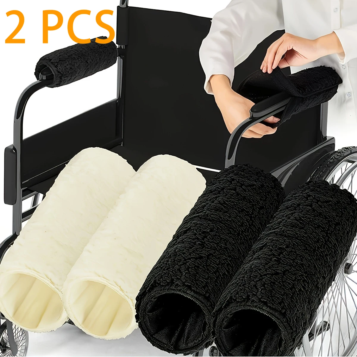 Pair of wheelchair armrest pads backrest chairs office chair armrest protection covers soft pads