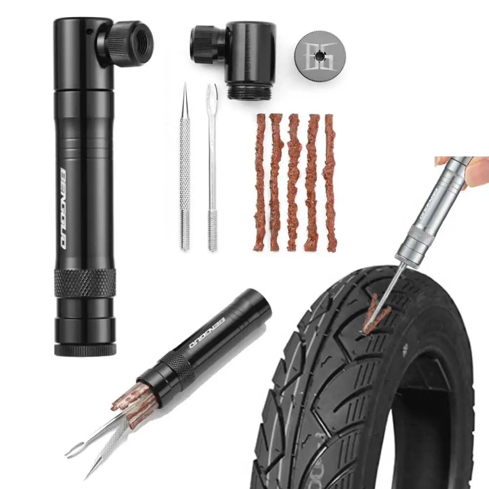 Aluminum Alloy CO2 Bike Tire Inflator with Tubeless Repair Kit
