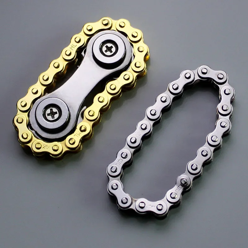 Fidget Toys Metal Flywheel Gyro Gear Chain Antistress Fun Sprockets Hand  Spinner Stress Reliever Gift EDC for Children Adults