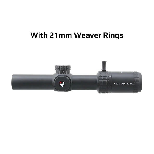 VictOptics S6 1-6x24i LPVO SFP Rifle Scope Fiber Reticle With