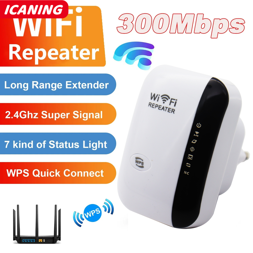 300Mbps WIFI Repeater Wireless Wifi Extender Amplifier 802.11N WiFi Booster Repetidor Amplifier Wi Fi Reapeter