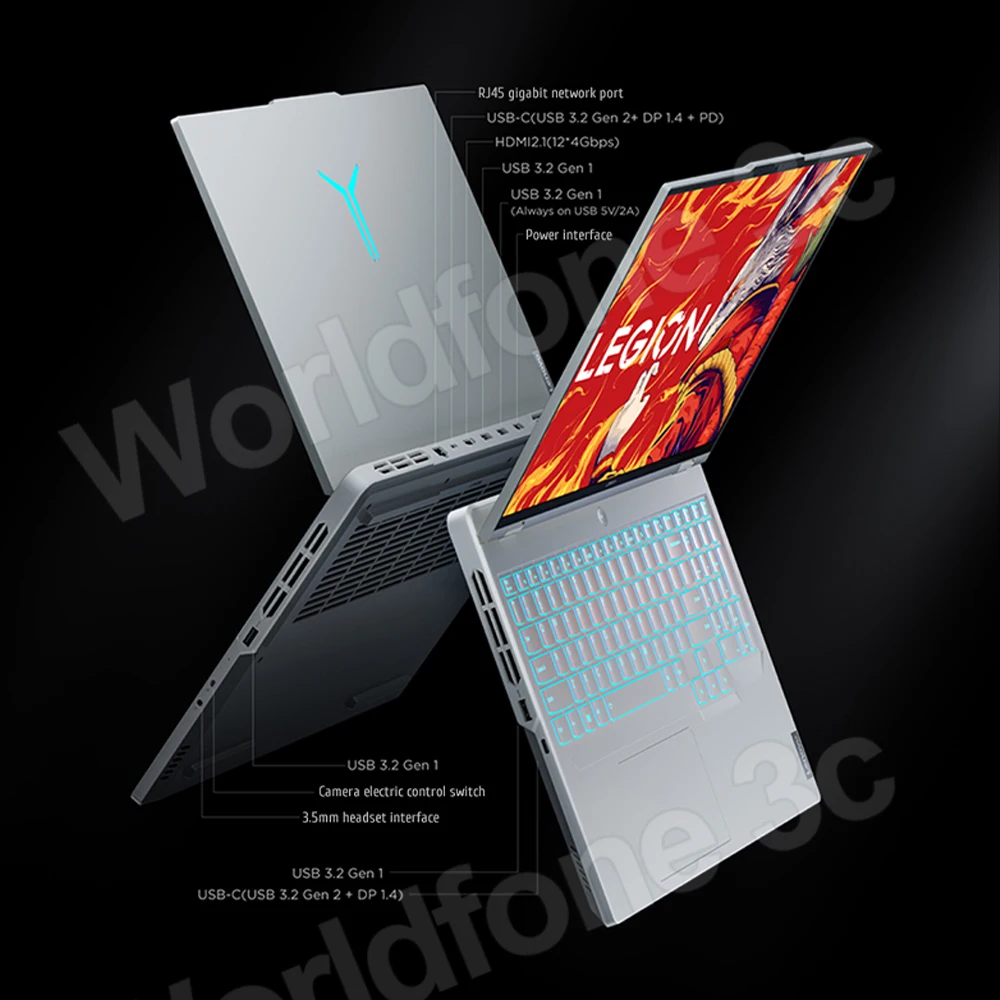 Lenovo Legion R9000P Gaming Laptop Ryzen 9 7945HX GeForce RTX 4060 16G /32GB DDR5 1T SSD 16-inch 240Hz Screen Notebook PC New 5