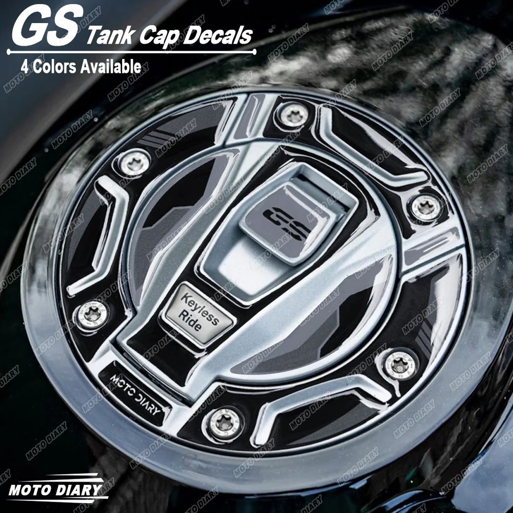 3D 오토바이 연료 탱크 캡 스티커 보호 데칼, Motorrad R1250GS R1200GS F850GS F750GS ADV 트리플 블랙