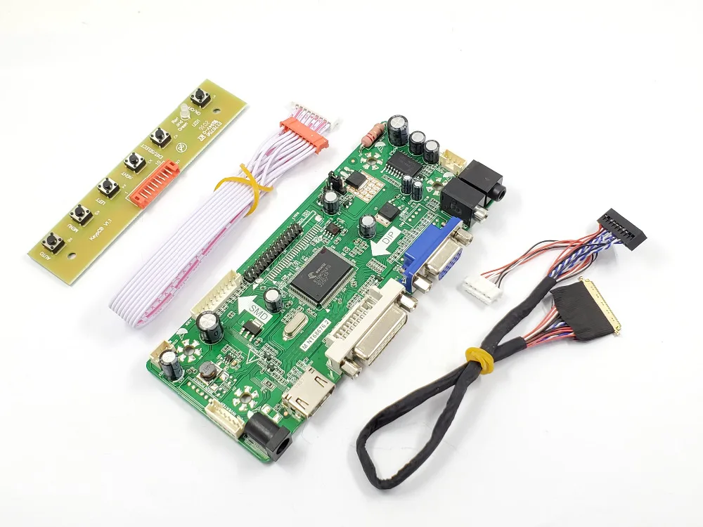 B140XTT01.0 컨트롤러 보드 HDMI 호환 DVI VGA 오디오 드라이버 키트 1/14/15 디스플레이 1366X768 LVDS 1ch 6 비트 40 핀 LCD 패널