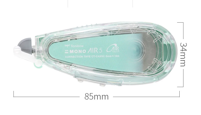 Japan Tombow MONO Air 5 Mute Correction Tape Clear Color Large Capacity 10m Correction Tape Replacement Core CT-CAX5C Stationary
