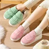 Indoor Slippers Women Winter Warm Flats Soft Fluffy Men Casual Comfortable Plush Shoe Non-slip Fashion Couples Home Furry Slides 2
