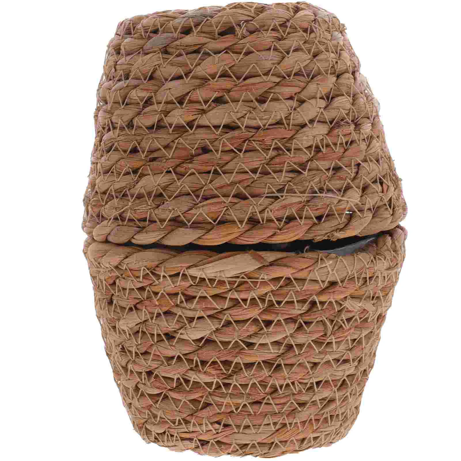 

2 Pcs Wicker Planter Basket Straw Flower Pot Woven Planters for Indoor Plants Miss