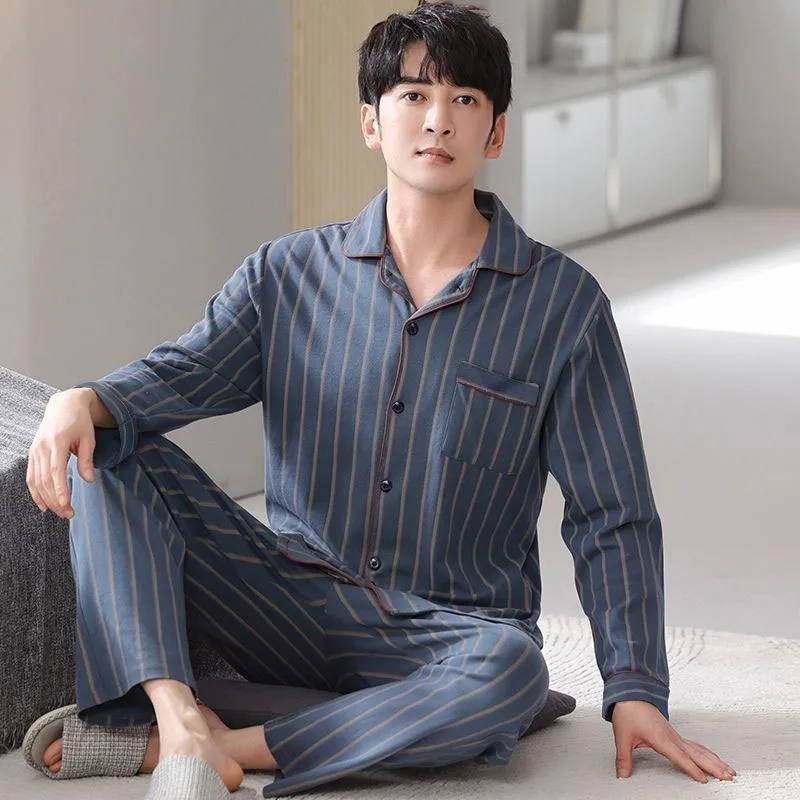 Pajamas Cardigan Sleepwear Loungewear Homewear For Men pajama sets