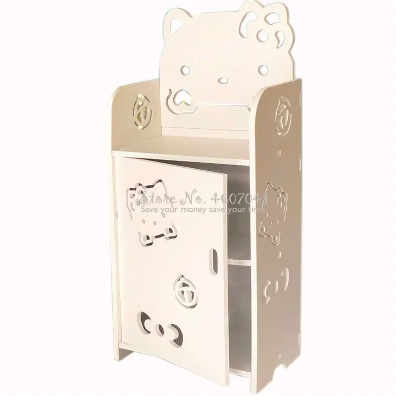 Children Cabinets kids Cartoon Bedside Table Boys &Girls Creative Modern Minimalist Bedroom Nightstand Multi-layer Storage Shelf