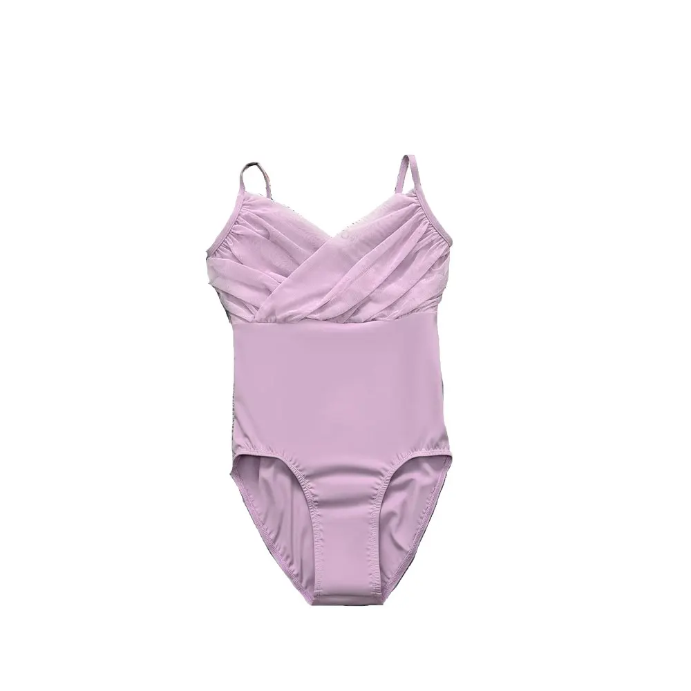 

Балетный тренировочный костюм, танцевальный гимнастический костюм, Новый сетчатый костюм с перекрестным вырезом, балетный костюм для взрослых, боди, женский комбинезон