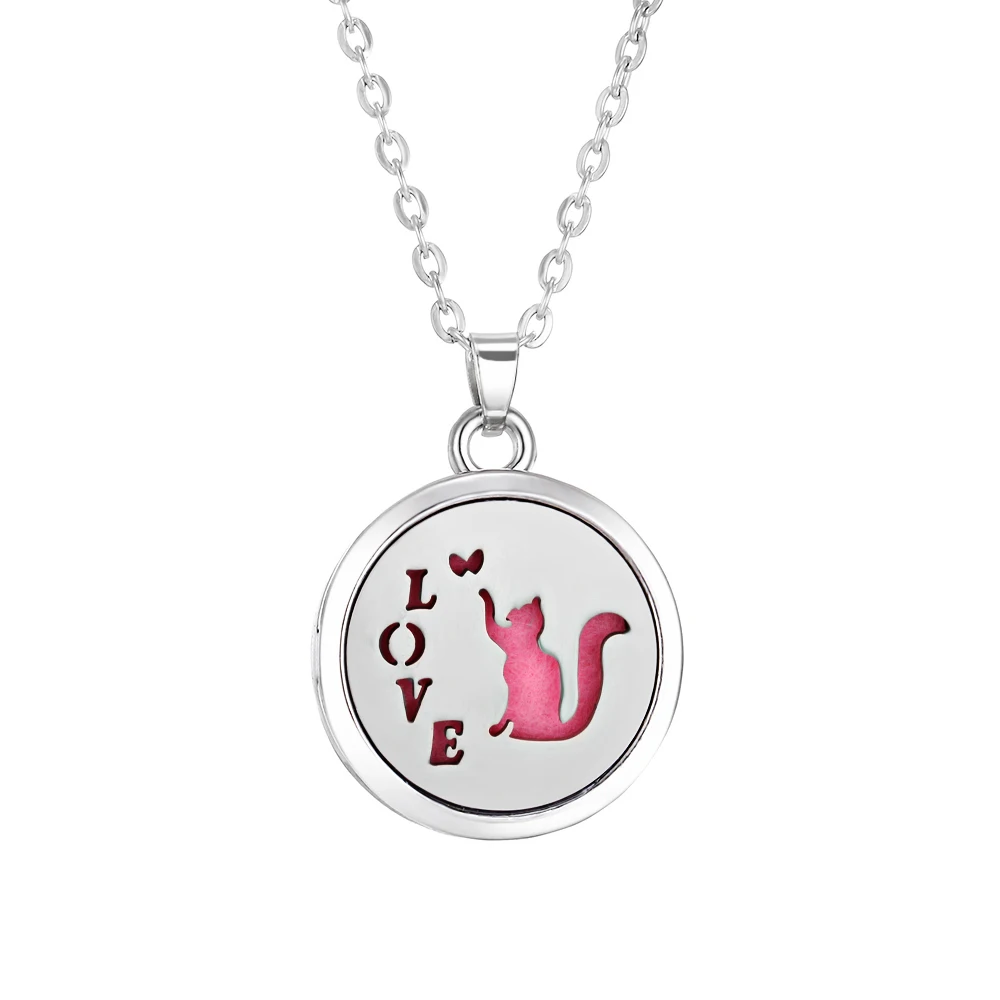 Tree of Life Aromatherapy Necklace - Essential Oil Diffuser Locket in Stainless Steel