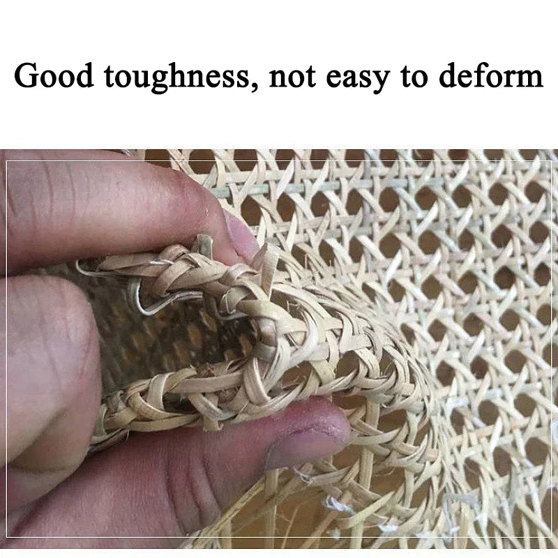 30-55CM Wide Natural Rattan Cane Webbing Sheets Real Indonesia Rattan Roll Wall Decor Furniture Chair Table DIY Repair Material