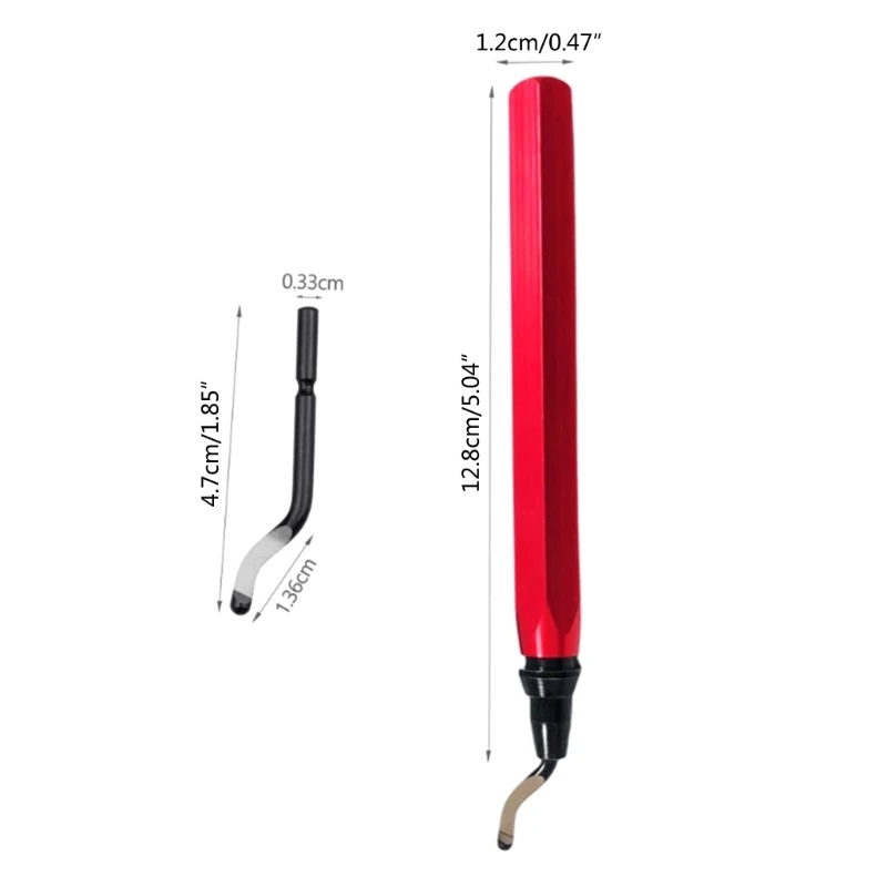 Metal Deburring Tool Rotary Deburr with Handle Debur Knife, Great Burr Remover Hand Tool for Wood Dropship