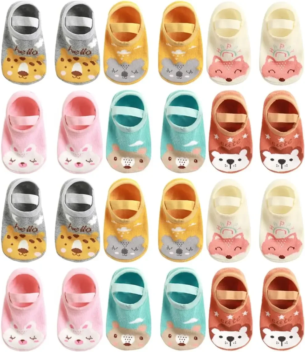 مجموعة جوارب أطفال أرضية مضادة للانزلاق (شرابات حا...